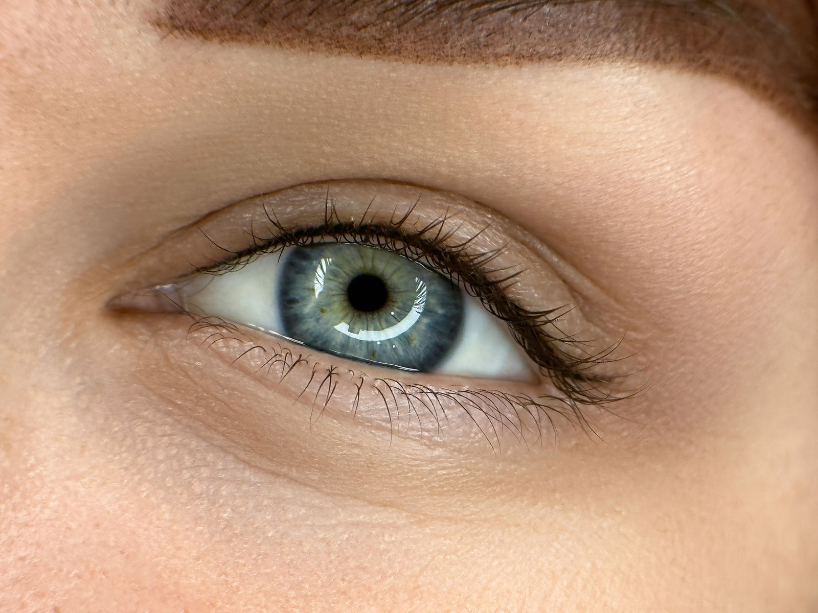 Subtile Pigmentierung entlang des Wimpernkranzes